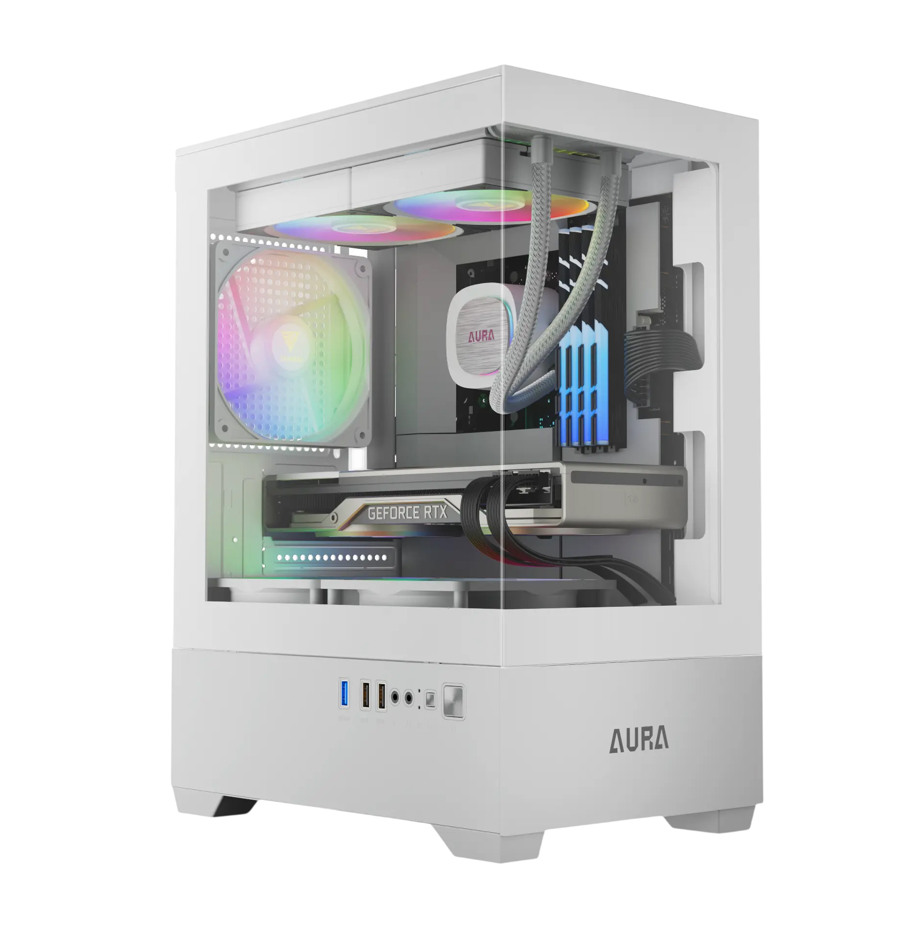 GAMDIAS AURA GC9M ARGB WH CASE - products