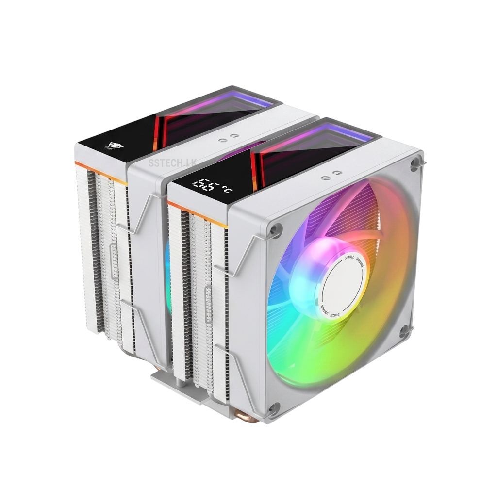 JUNGLE LEOPARD KF620 DIGITAL ARGB CPU COOLER - WHTE - products