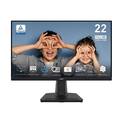 MSI PRO MP225 21.5" FHD 100HZ IPS MONITOR - accessories
