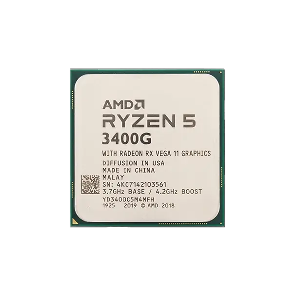 RYZEN 5 3400G PROCESSOR TRAY - WITHOUT BOX/FAN - processors